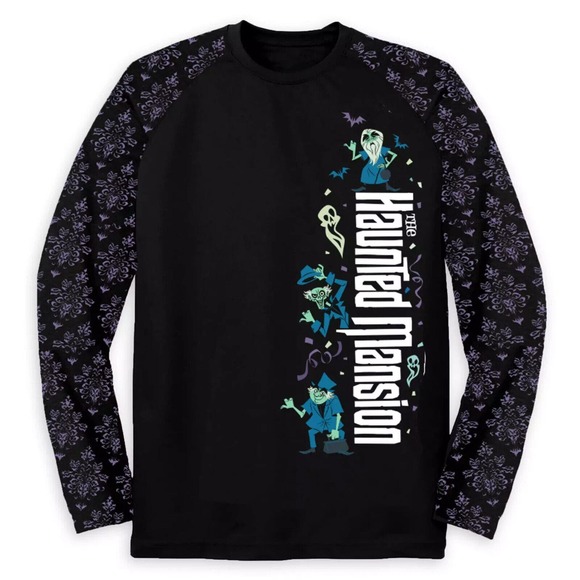 NWT Disney Haunted Mansion HItchhiking Ghosts Long Sleeve Shirt Small Rare - Picture 1 of 6